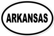 ARKANSAS - Oval Sticker