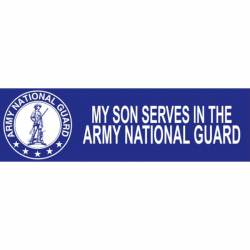 My Son Serves In The Army National Guard - Bumper Sticker