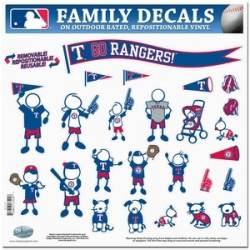 Texas Rangers - 11x11 Large Family Decal Set