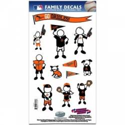 Baltimore Orioles - 6x11 Medium Family Decal Set