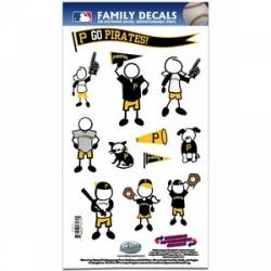 Pittsburgh Pirates - 6x11 Medium Family Decal Set