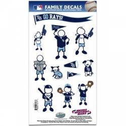 Tampa Bay Rays - 6x11 Medium Family Decal Set