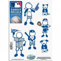 Los Angeles Dodgers - 5x7 Small Family Decal Set