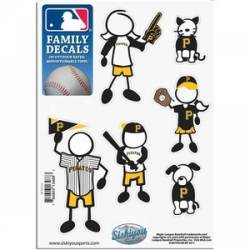 Pittsburgh Pirates - 5x7 Small Family Decal Set