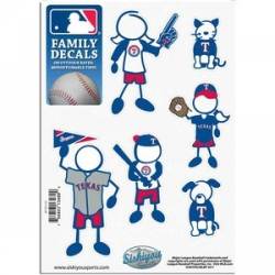 Texas Rangers - 5x7 Small Family Decal Set