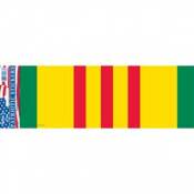 Vietnam War Service Ribbon - Bumper Sticker