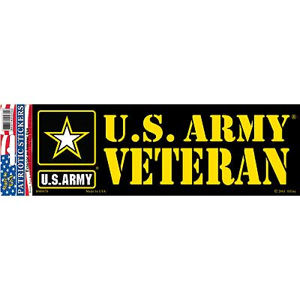 U.s. Army Veteran - Bumper Sticker At Sticker Shoppe