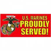 U.S. Marines Proudly Served - Bumper Sticker