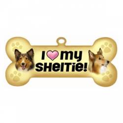 I Love My Sheltie - Bone Magnet