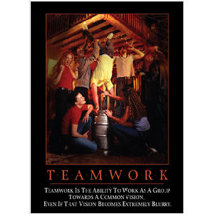 Teamwork Work As A Group - Refrigerator Magnet at Sticker Shoppe