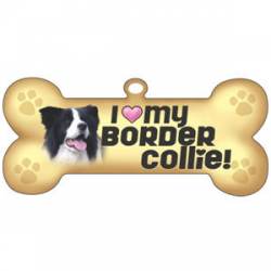 I Love My Border Collie  - Bone Magnet