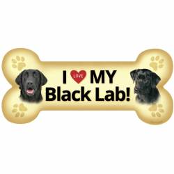 I Love My Black Lab Beige - Bone Magnet