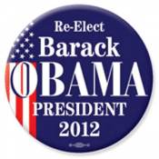 Re-Elect Barack Obama President 2012 - 2.25 Inch Button