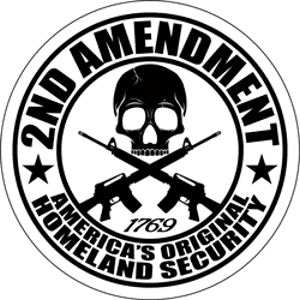 2nd Amendment America's Original Homeland Security vinyl sticker