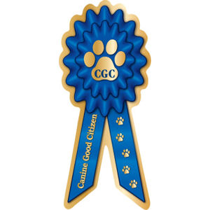 Canine Good Citizen - Prize Ribbon Magnet at Sticker Shoppe