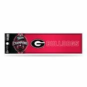 University Of Georgia Bulldogs 2023 National Champions - Bumper Sticker