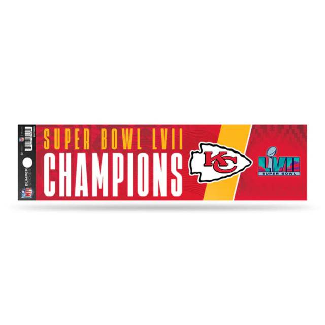 Kansas City Chiefs Super Bowl LVII Champions 2023 Bumper Window Sticker  Decal