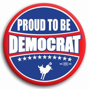 Proud To Be Democrat - Button at Sticker Shoppe