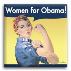 Women for Obama Rosie - Button