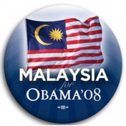 Malaysia for Barack Obama - Button
