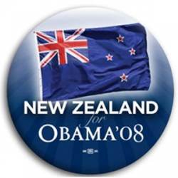 New Zealand for Barack Obama - Button