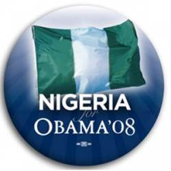 Nigeria for Barack Obama - Button