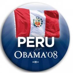 Peru for Barack Obama - Button