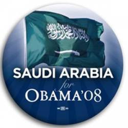 Saudi Arabia for Barack Obama - Button