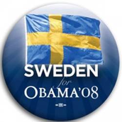 Sweden for Barack Obama - Button