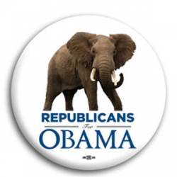 Republicans for Obama - Button