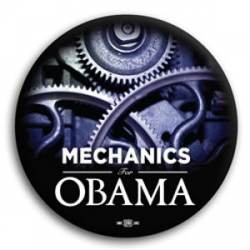 Mechanics for Obama - Button