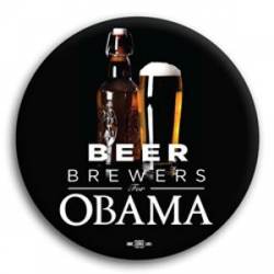 Beer Brewers for Obama - Button