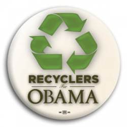 Recyclers for Obama - Button