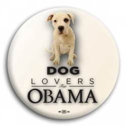 Dog Lovers for Obama - Button