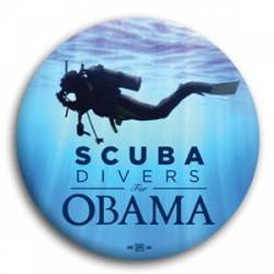 Scuba Divers for Obama - Button