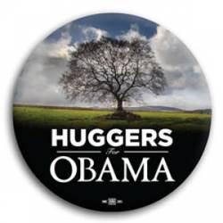 Tree Huggers for Obama - Button