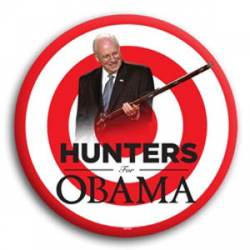 Hunters for Obama - Button