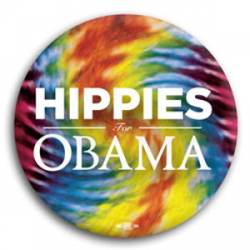 Hippies for Obama - Button
