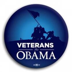 Veterans for Obama - Button