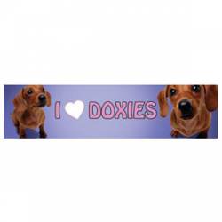 I Love Doxies - Bumper Magnet