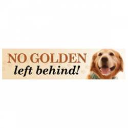 No Golden Left Behind! - Bumper Magnet