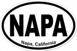 Napa California  - Oval Sticker