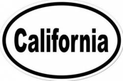California - Oval Sticker