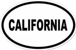 CALIFORNIA - Oval Sticker