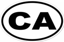 CA California  - Oval Sticker