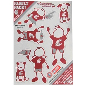 : WSU Cougars Small Stickers Set - 48 Stickers : Toys & Games