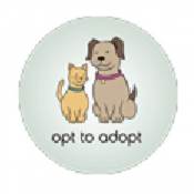 Opt To Adopt - Circle Magnet