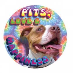 Pits Love & Happiness - Circle Magnet