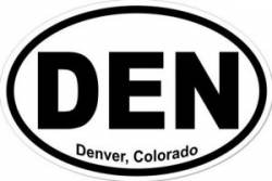 Denver Colorado - Oval Sticker