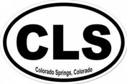 Colorado Springs Colorado - Oval Sticker